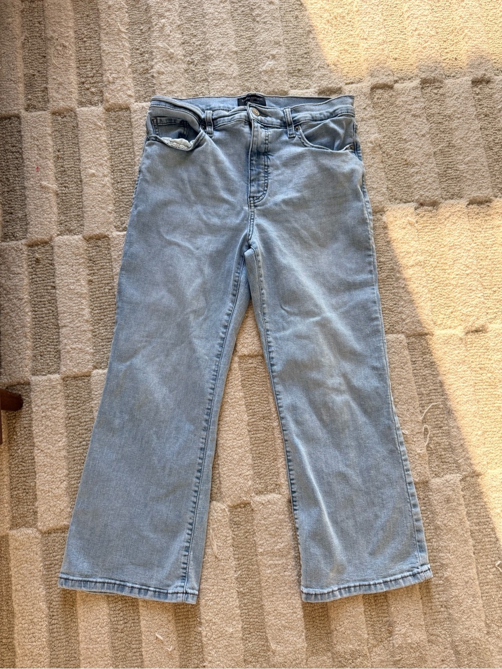 Banana Republic Light Blue Copped Bootcut Jeans